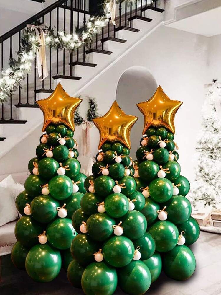 93pcs Christmas Tree Design Balloon | SHEIN