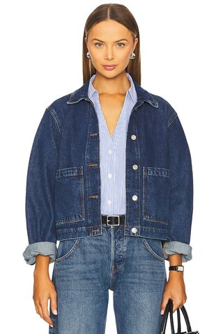 FRAME The Patch Pocket Jacket in Noble from Revolve.com | Revolve Clothing (Global)