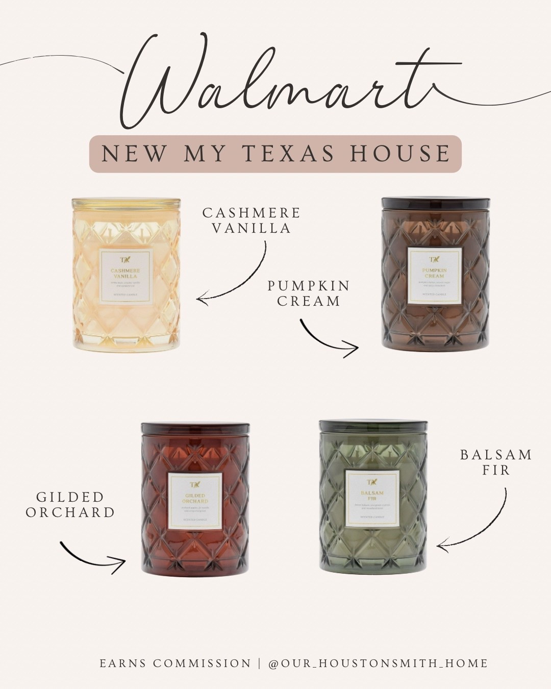 New release seasonal candles from My Texas House at Walmart! 

Give me the Pumpkin Cream! Fun fact…I love to smell pumpkin scent but don’t like anything pumpkin flavored! How about you? 

#LTKSeasonal #LTKautumn #LTKHome