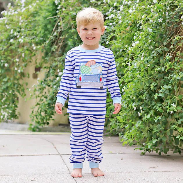 Blue Easter Truck Pajamas | Classic Whimsy