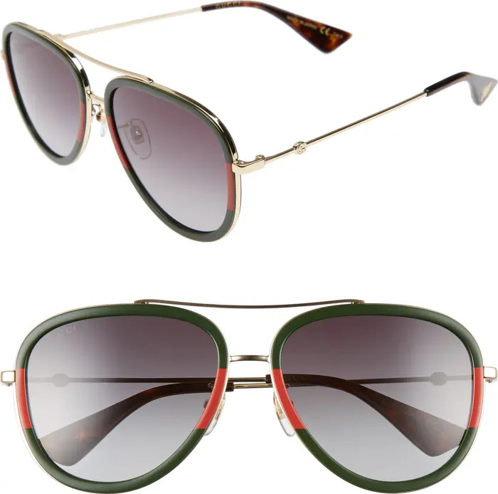 57mm Aviator Sunglasses | Nordstrom