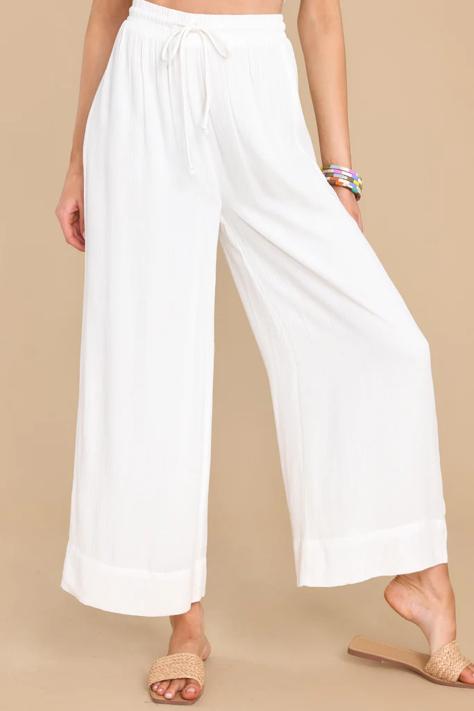 Whitesands White Wide Leg Pants | Red Dress 
