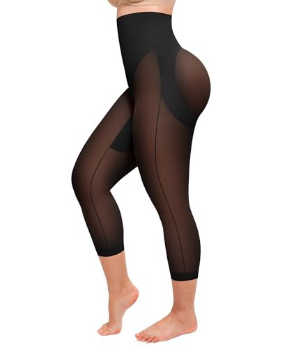 SHAPELLX Tummy Control Shapewear Dresses for Women Capris Leggings Underwear High Waist Body Shaper Butt Lifting Seamless Panties Black | Amazon (US)