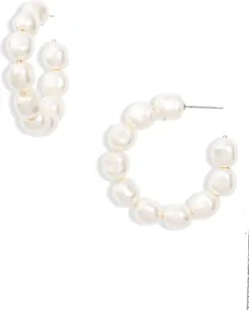 Boheme Pearl Hoop Earrings | Nordstrom