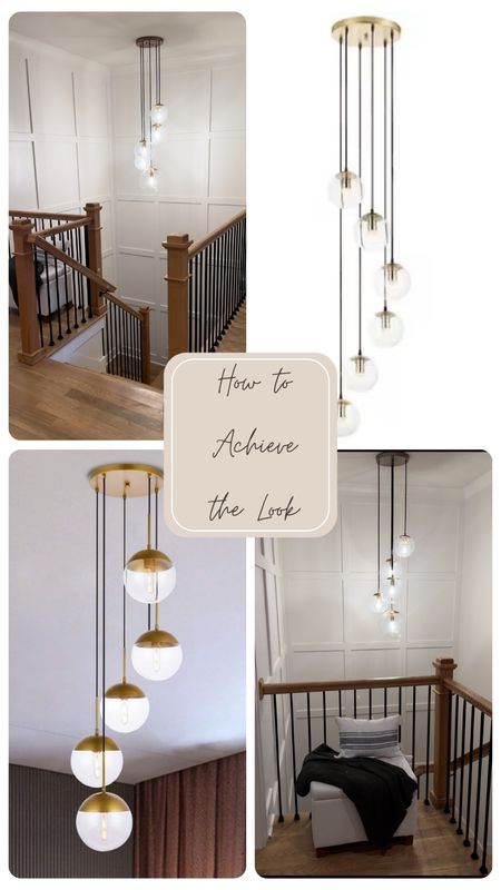 How to achieve the look of the cascading bubble lights. This look adds such drama and personality to a space and looks exceptional in a stairway. 

#LTKMostLoved #LTKhome
