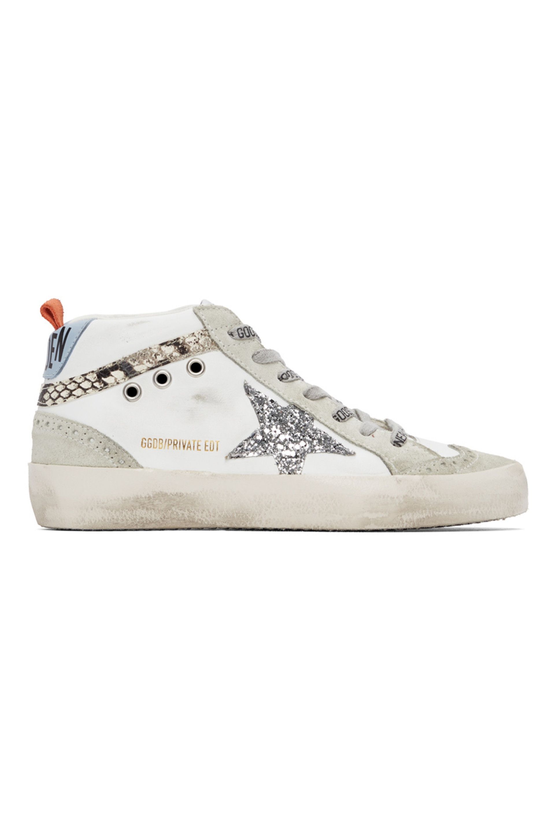 Golden Goose - SSENSE Exclusive White & Grey Mid Star Classic Sneakers | SSENSE
