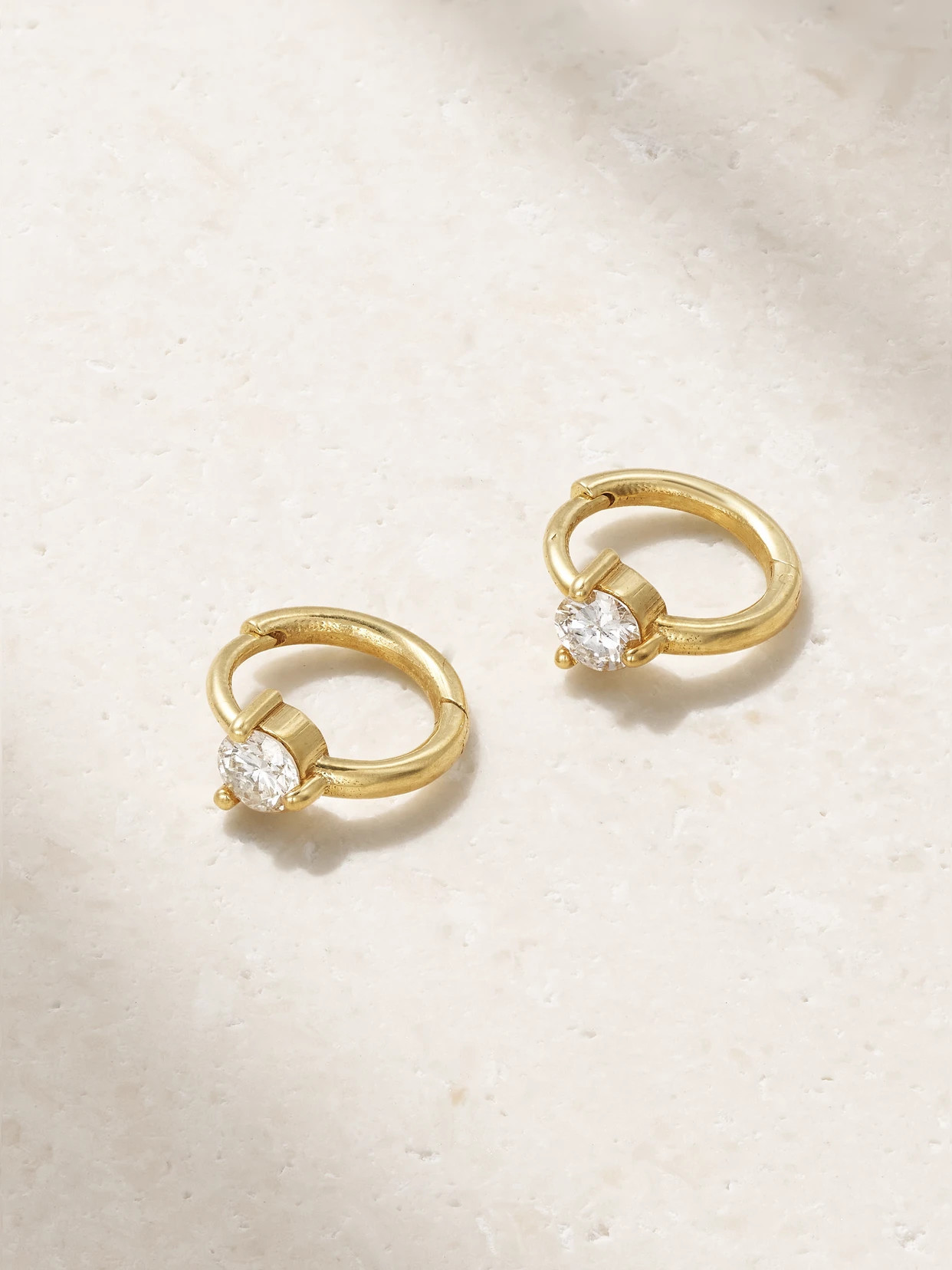Jennifer Meyer - Cartilage 18-karat Gold Diamond Hoop Earrings - One size | NET-A-PORTER (US)
