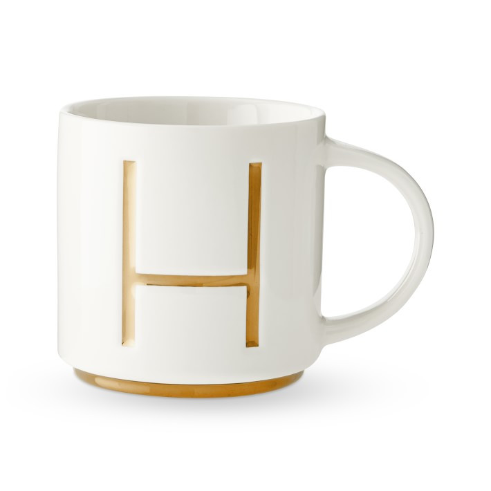 Gold Monogram Mug | Williams-Sonoma