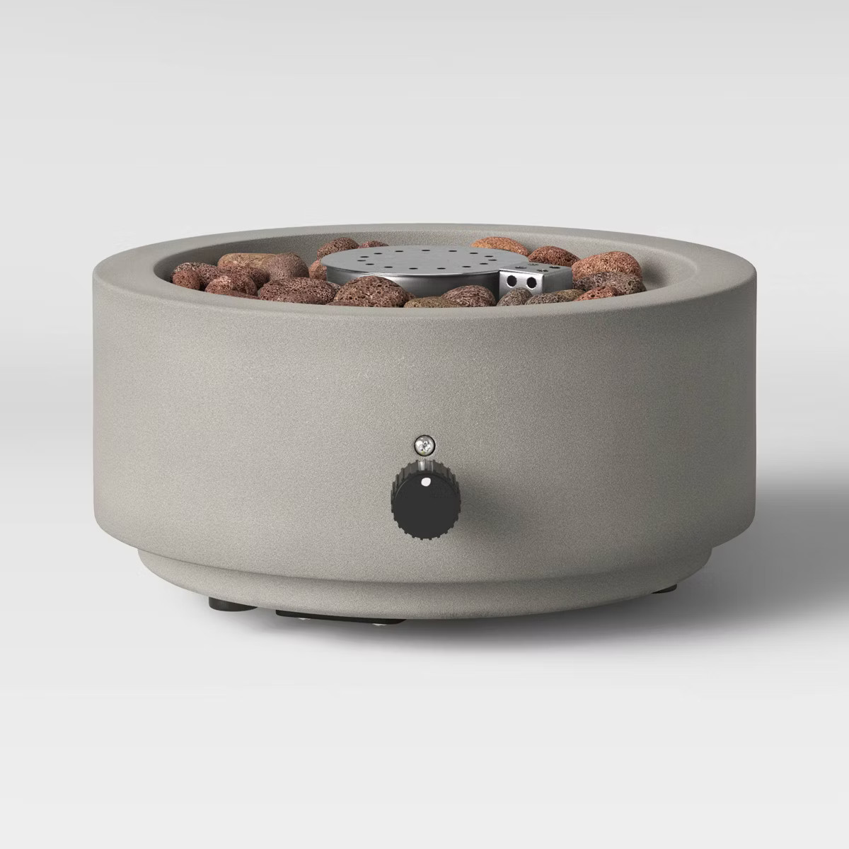 10" Round Pipestone Patio Tabletop Fireplace - Gray - Threshold™ | Target