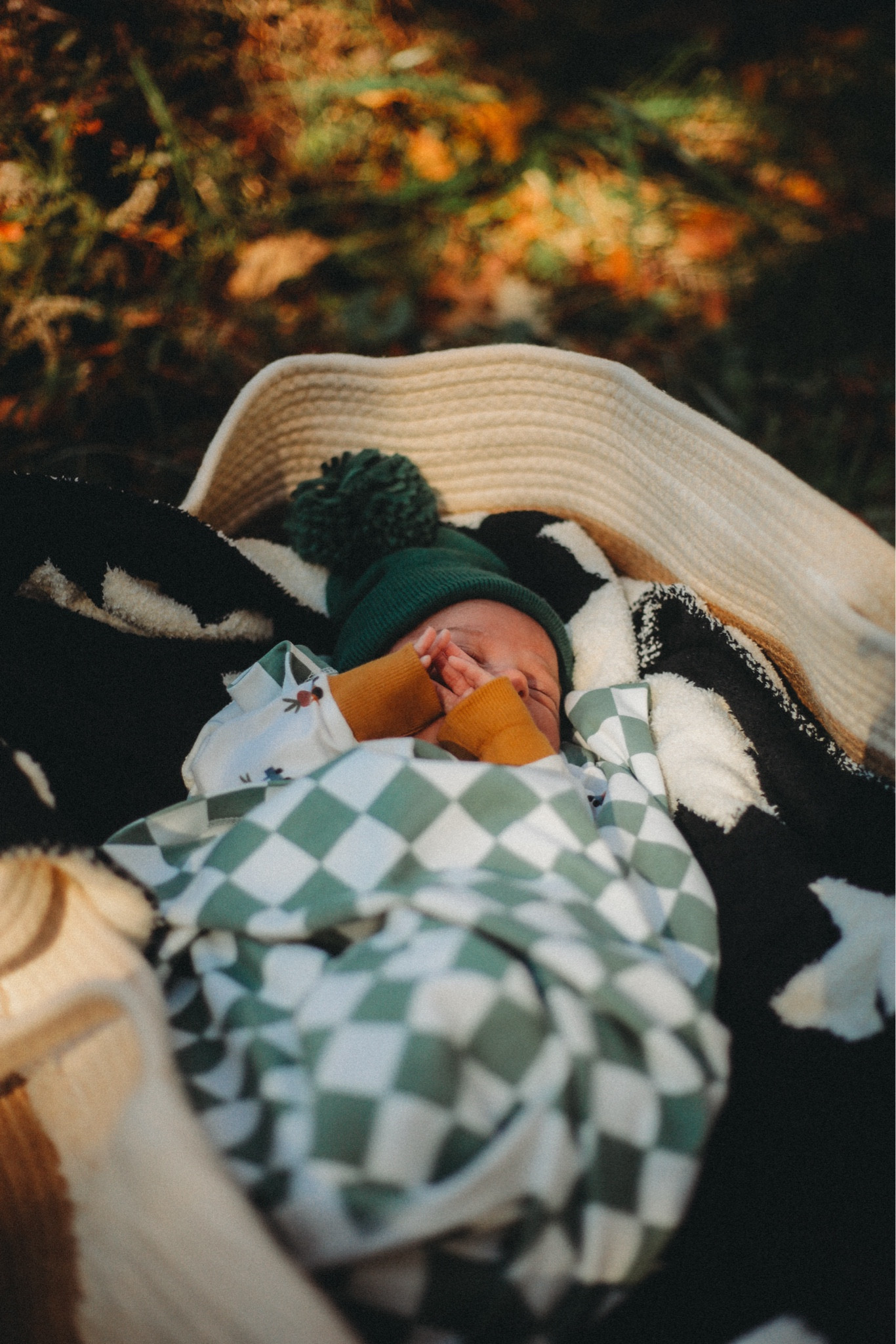 Fall baby vibes in his cozy blanket and Pom Pom hat. Both perfect for those early newborn days  

#LTKBaby #LTKSaleAlert #LTKKids