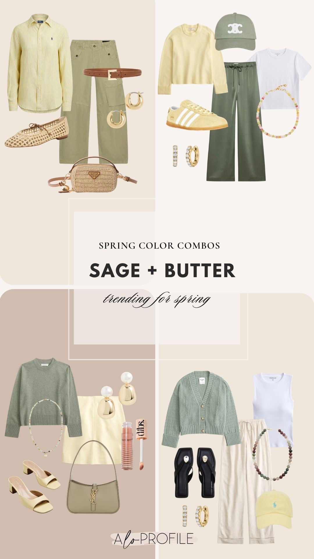 Spring Color Combos: Sage + Butter🍈🍐🧈💛