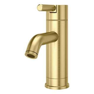 Pfister Contempra Single Hole Single-Handle Bathroom Faucet in Brushed Gold LG42-NBG00 - The Home... | The Home Depot