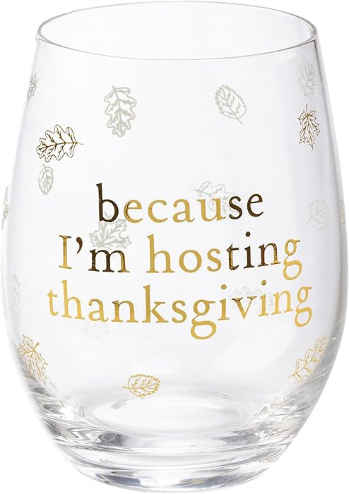 Primitives by Kathy Wine Glass - I'm Hosting Thanksgiving | Amazon (US)