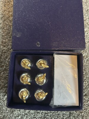 Vintage Apple Silver Plate Party Card Holders Set 6 And Place Cards In Original  | eBay | eBay UK