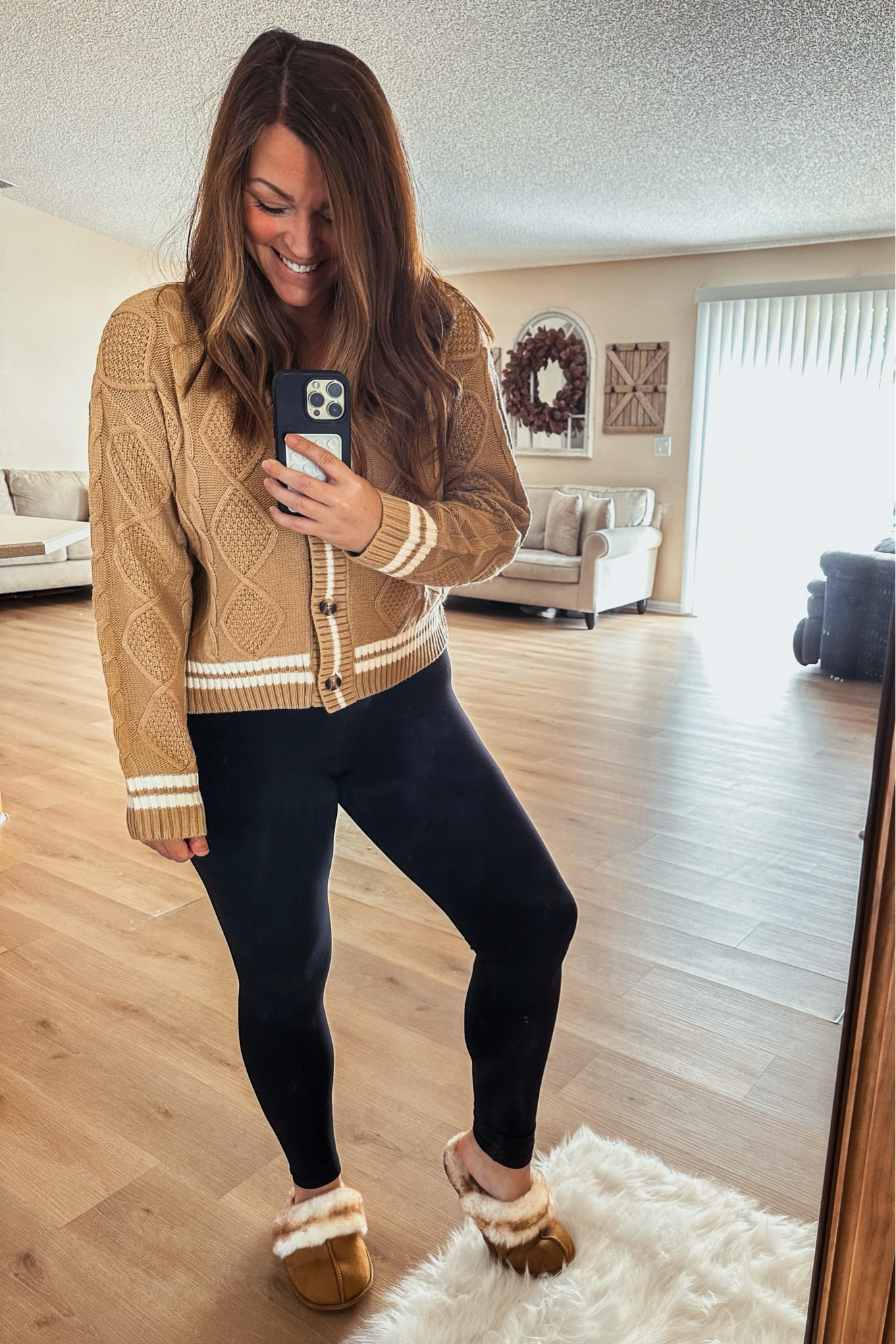 Fall cardigan &amp; cozy slippers!!

#LTKMidsize #LTKGiftGuide #LTKSeasonal