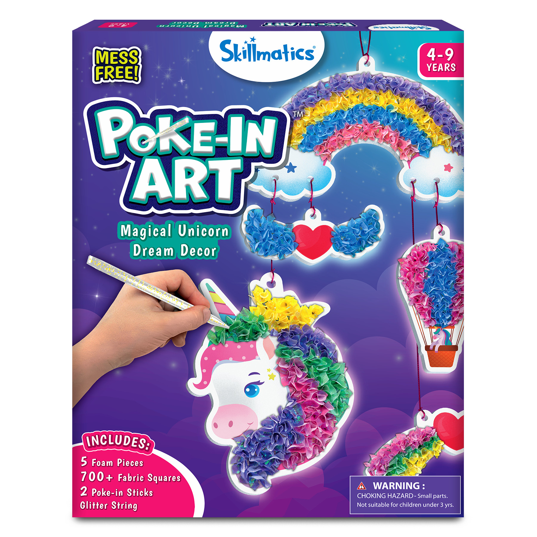 Skillmatics Poke-in Art - Magical Unicorn Dream Decor, Mess-Free Fun for Kids, DIY Wood Craft Kit... | Walmart (US)