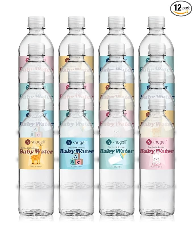Snugell Bottled Distilled Water 16.9oz 12 Pack | Amazon (US)