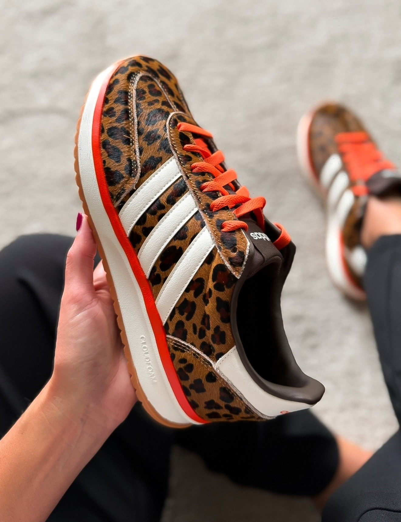 Fun new sneakers for Fall. 
They come with both 🧡 and 🤎 laces. I sized down a half size.
@DSW 
@adidas

#LTKSeasonal #LTKHome