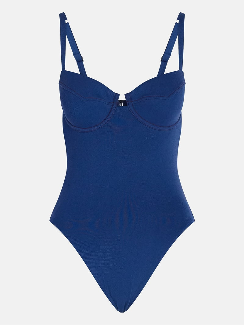 Kacey Lee Women's and Women's Plus Underwire One Piece Swimsuit with Seaming, Sizes XS-3X | Walmart (US)