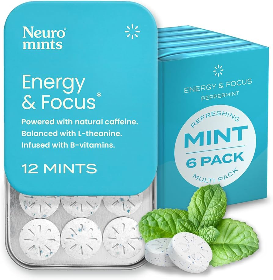 NeuroGum Energy Caffeine Mints (72 Pieces) - Sugar Free with L-theanine + Natural Caffeine + Vita... | Amazon (US)