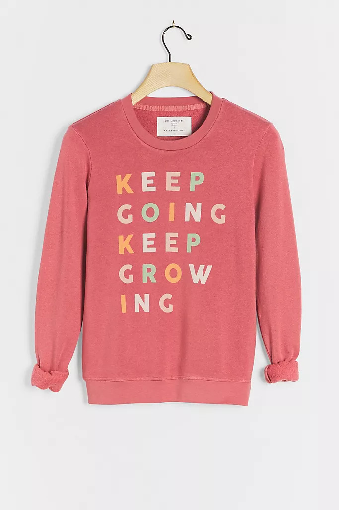 Keep Going Keep Growing Graphic Sweatshirt | Anthropologie (US)