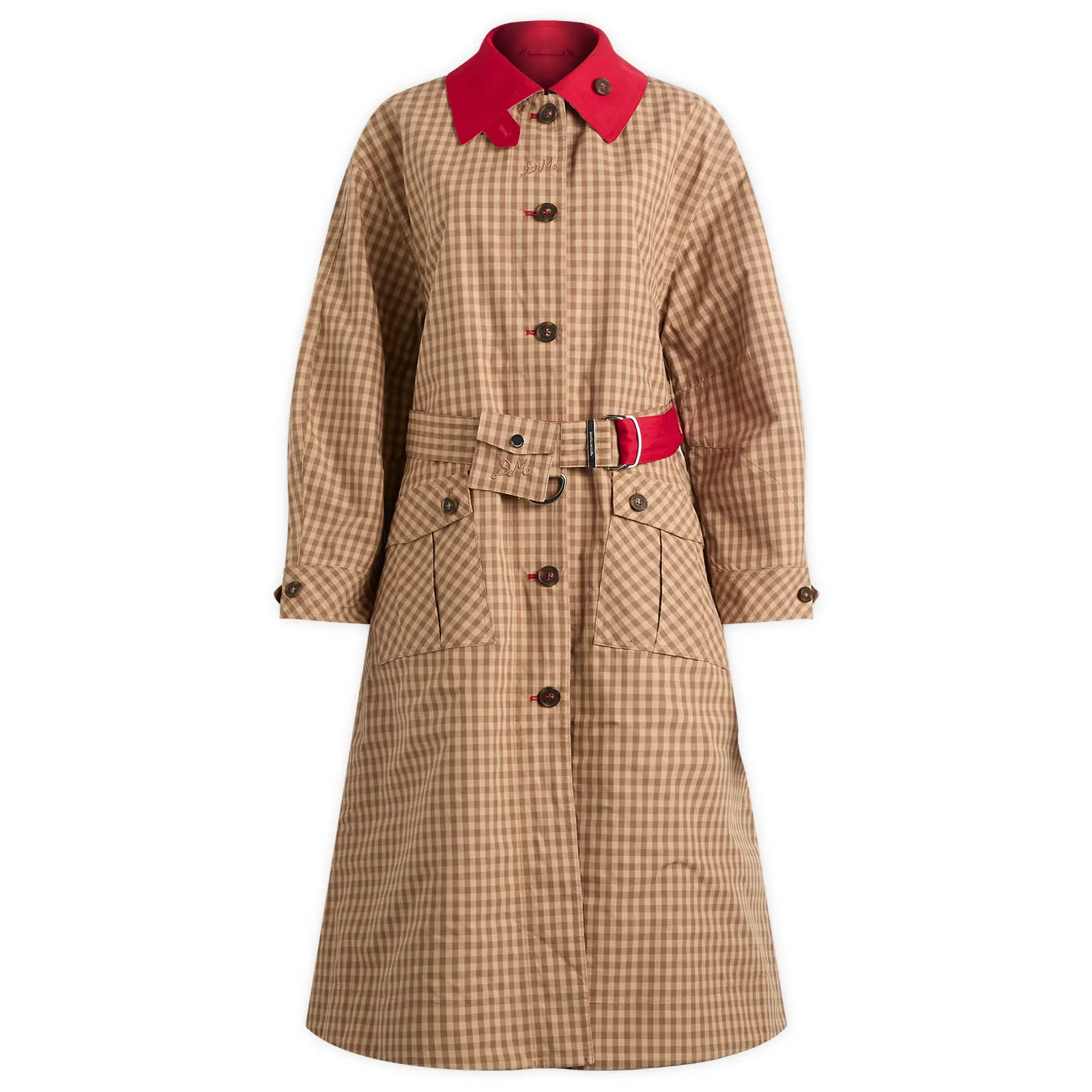 Damson Madder Anja Reversible Honey Trench Coat | END. Clothing
