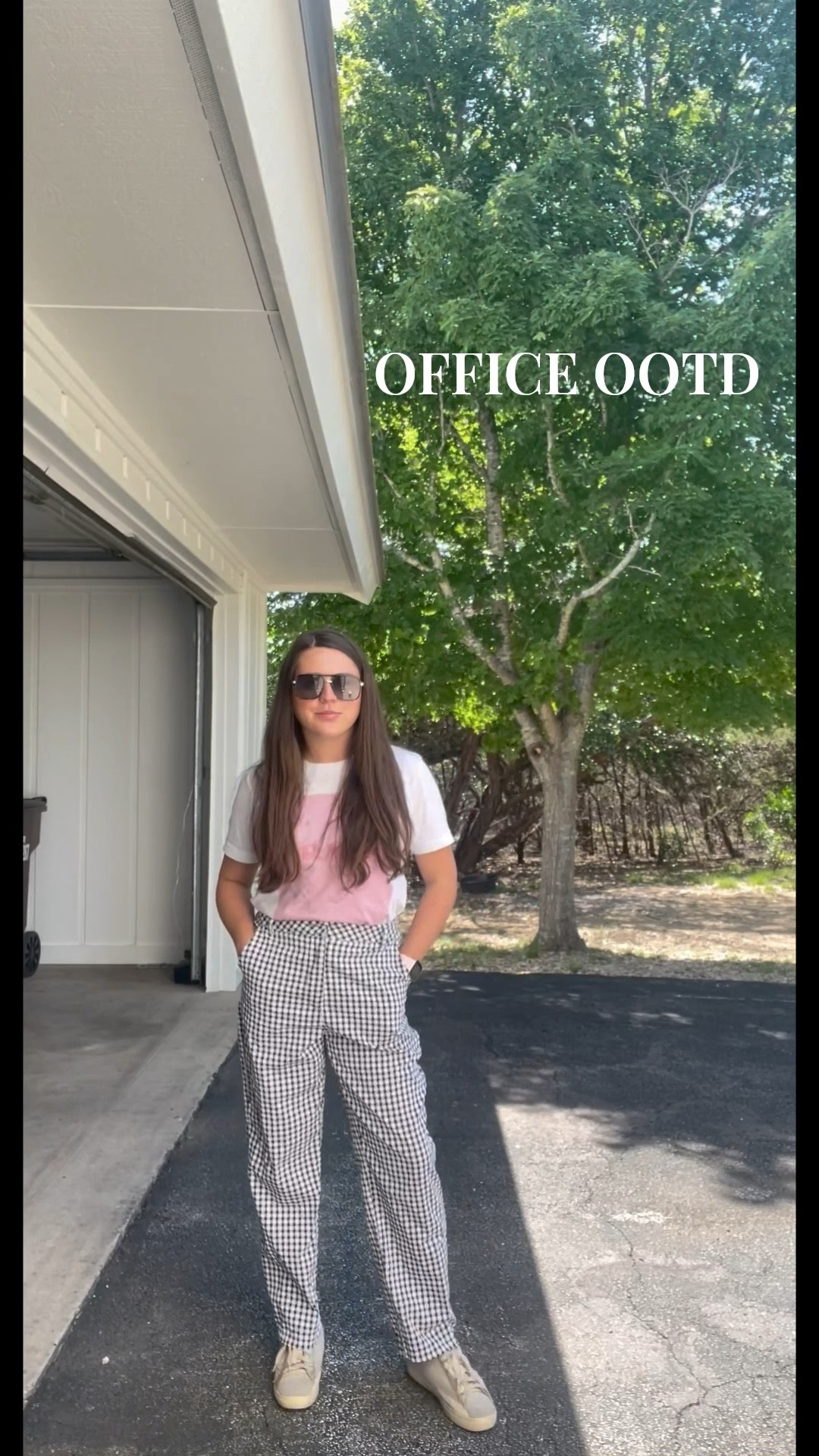 Another office ootd 🦓 These pants are so cute and comfy!! Literally feels like I’m wearing pajamas to work 👏🏻 

#LTKPetite #LTKWorkwear #LTKStyleTip