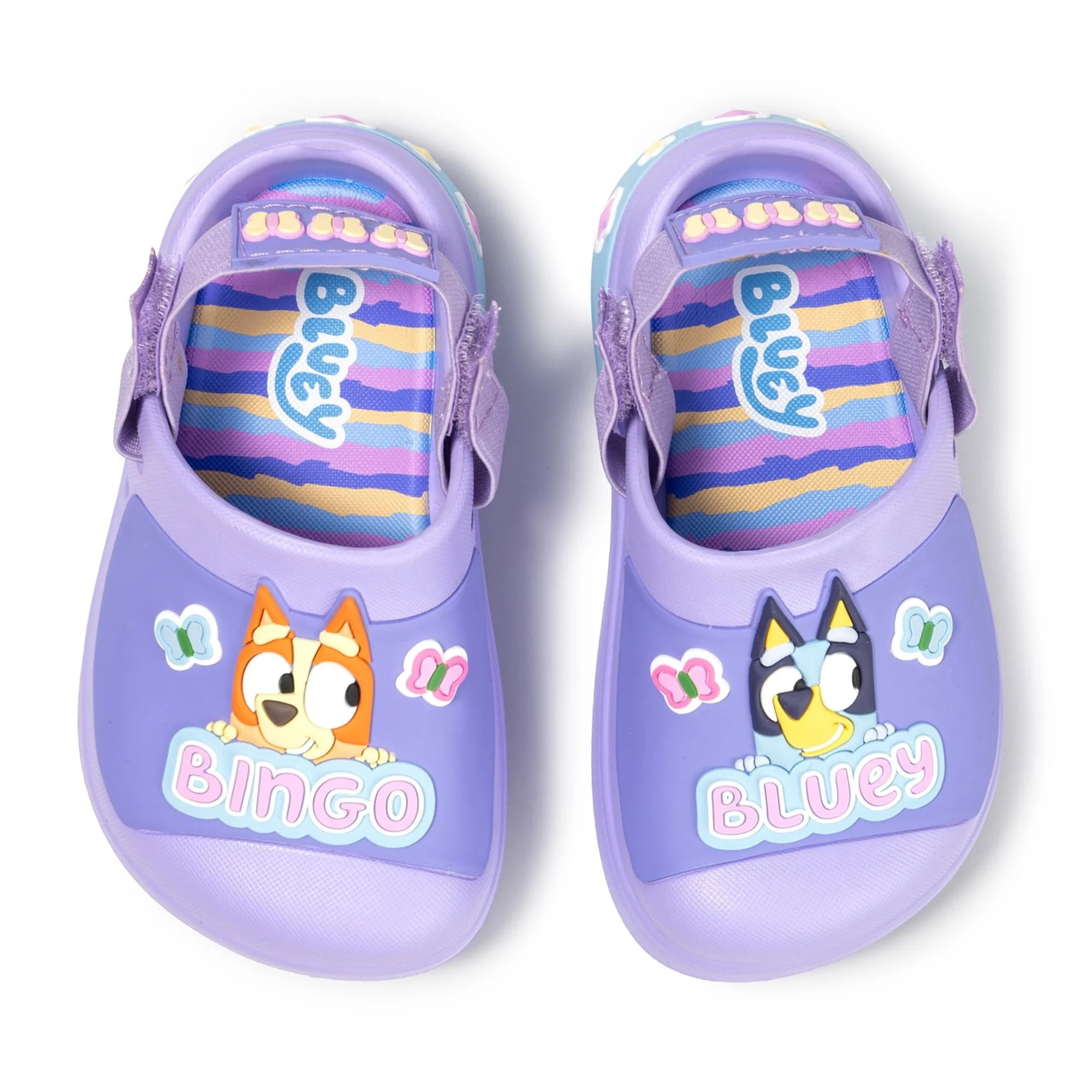Bluey and Bingo Toddler and Little Kids Adjustable Strap Clogs | Walmart (US)