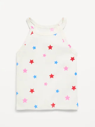 Fitted Ribbed Halter Tank Top for Toddler Girls | Old Navy (US)
