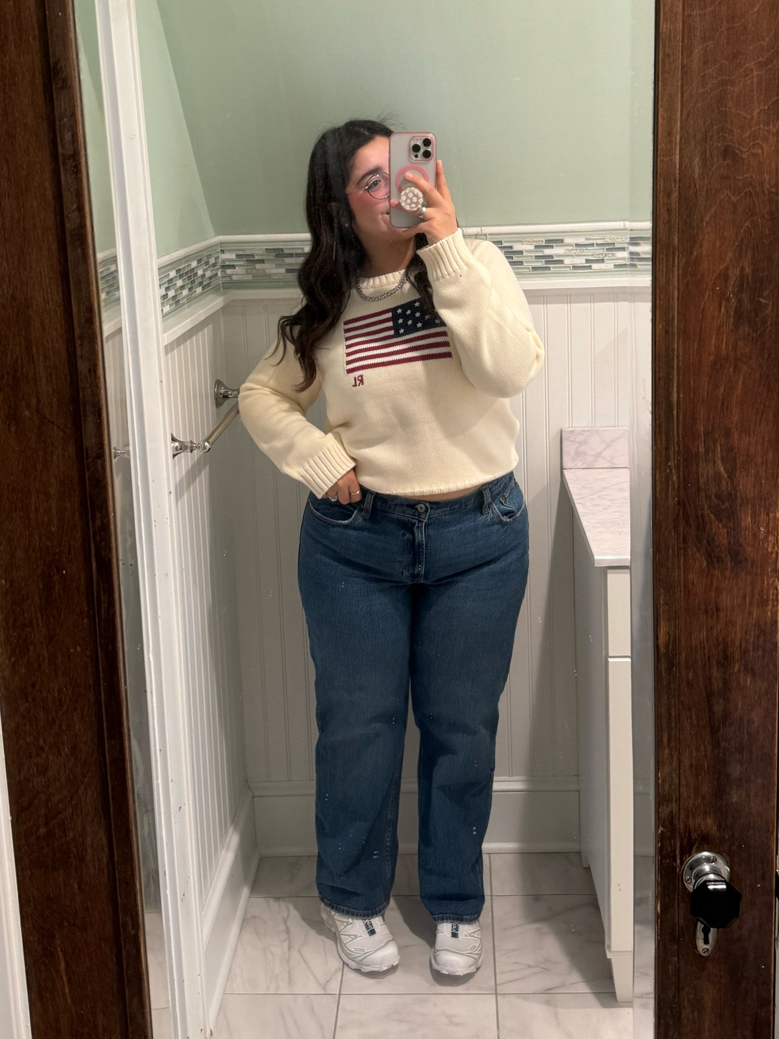 wearing XL in the sweater, 31 in the jeans!

#LTKmidsize #LTKstyletip #LTKshoecrush