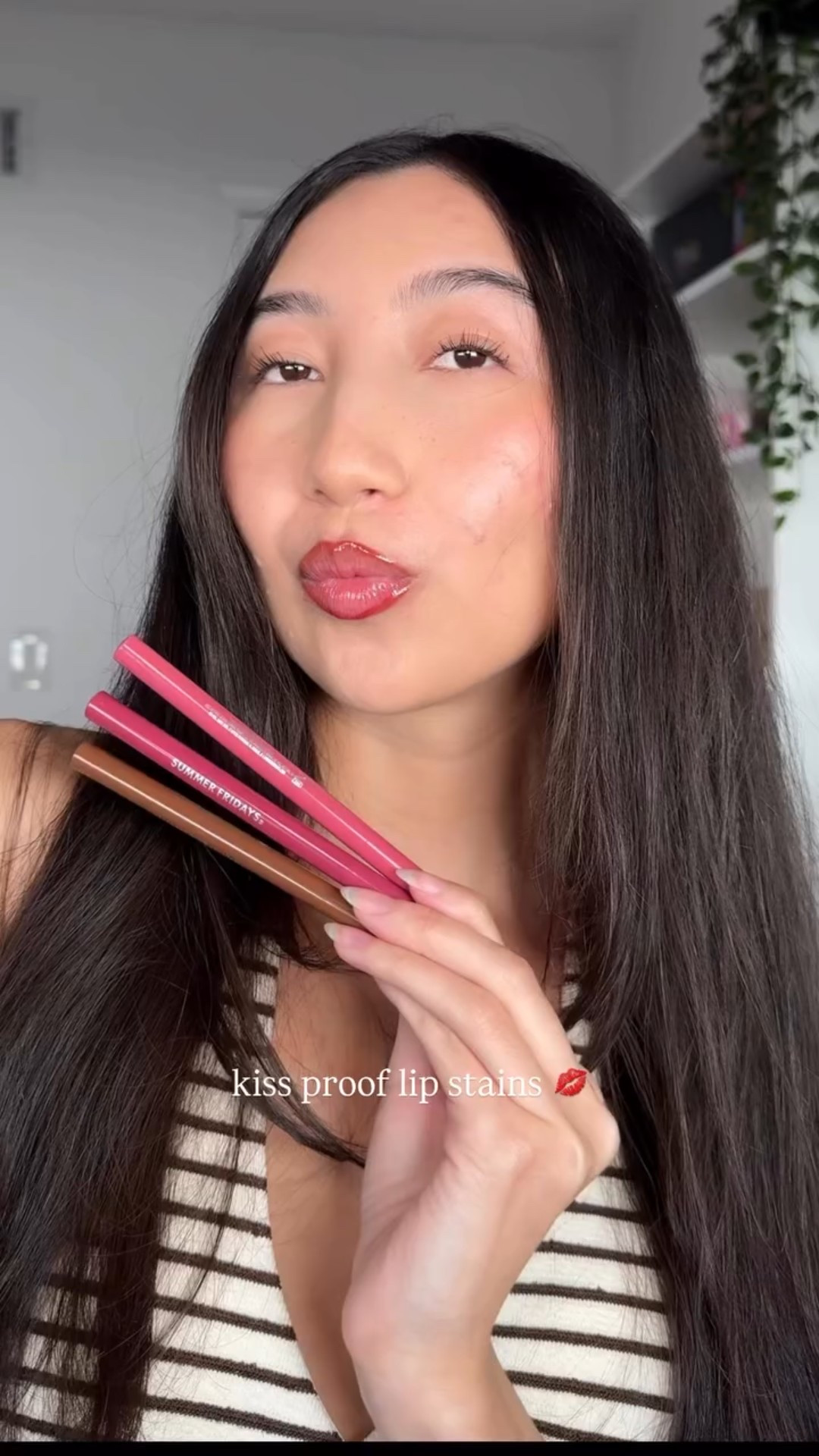 NEW @summerfridays flushed lip stains 💋

shades: rosette, plum & mocha

which shade is your fave? 🩷

#beauty #makeup #lipstain #vday #lipcombo
