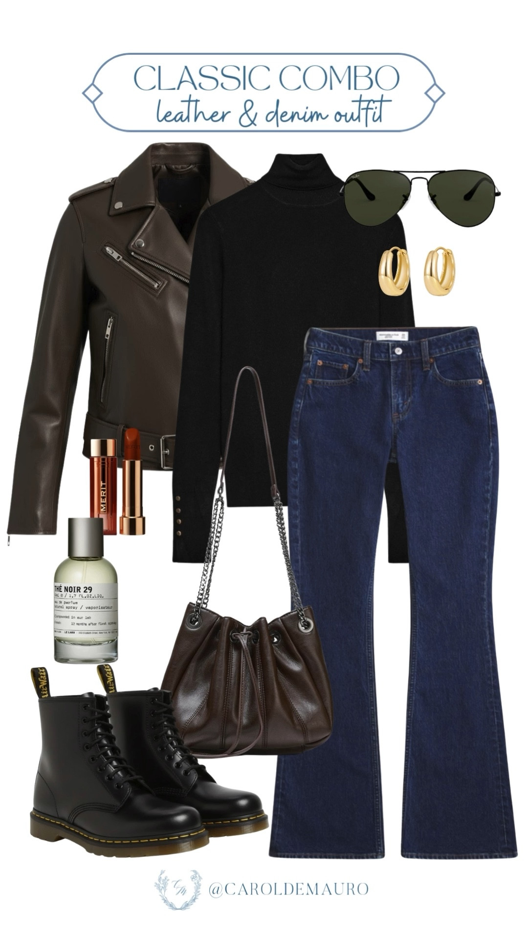 You really can’t go wrong with a classic combo! Pair a chocolate leather moto jacket with dark flares for that effortless, slightly edgy vibe. Definitely your go-to for when you want to look put together while staying classic-looking.

winter fashion, outfit inspo, clean girl aesthetic, street style, layering pieces, fashion accessories, dress to impress, elevated basics

#LTKSeasonal #LTKFindsUnder100 #LTKU