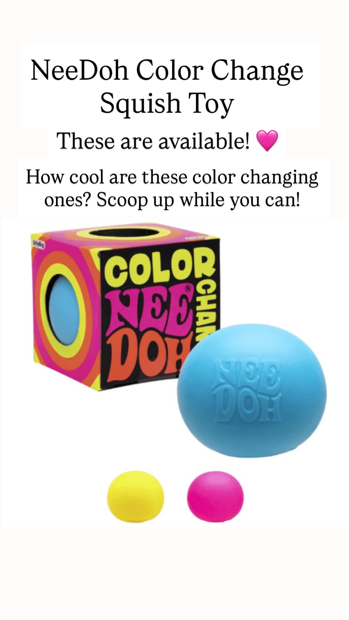 Needoh Color Change Fidget Stress Ball

#LTKKids