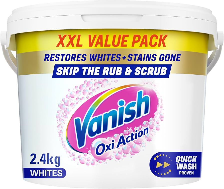 Vanish Gold Crystal White Stain Remover Powder, 2.4kg | Amazon (UK)