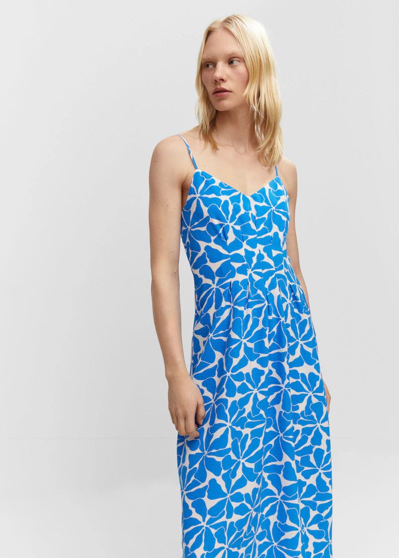 Spaghetti strap dress -  Women | Mango USA | MANGO (US)