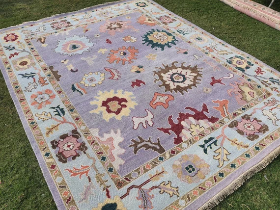 8'0'x10'0 Feet Oushak Rug  LAVENDER | Etsy | Etsy (US)