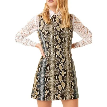 French Connection Womens Snake Print Sleeveless Shift Dress | Walmart (US)