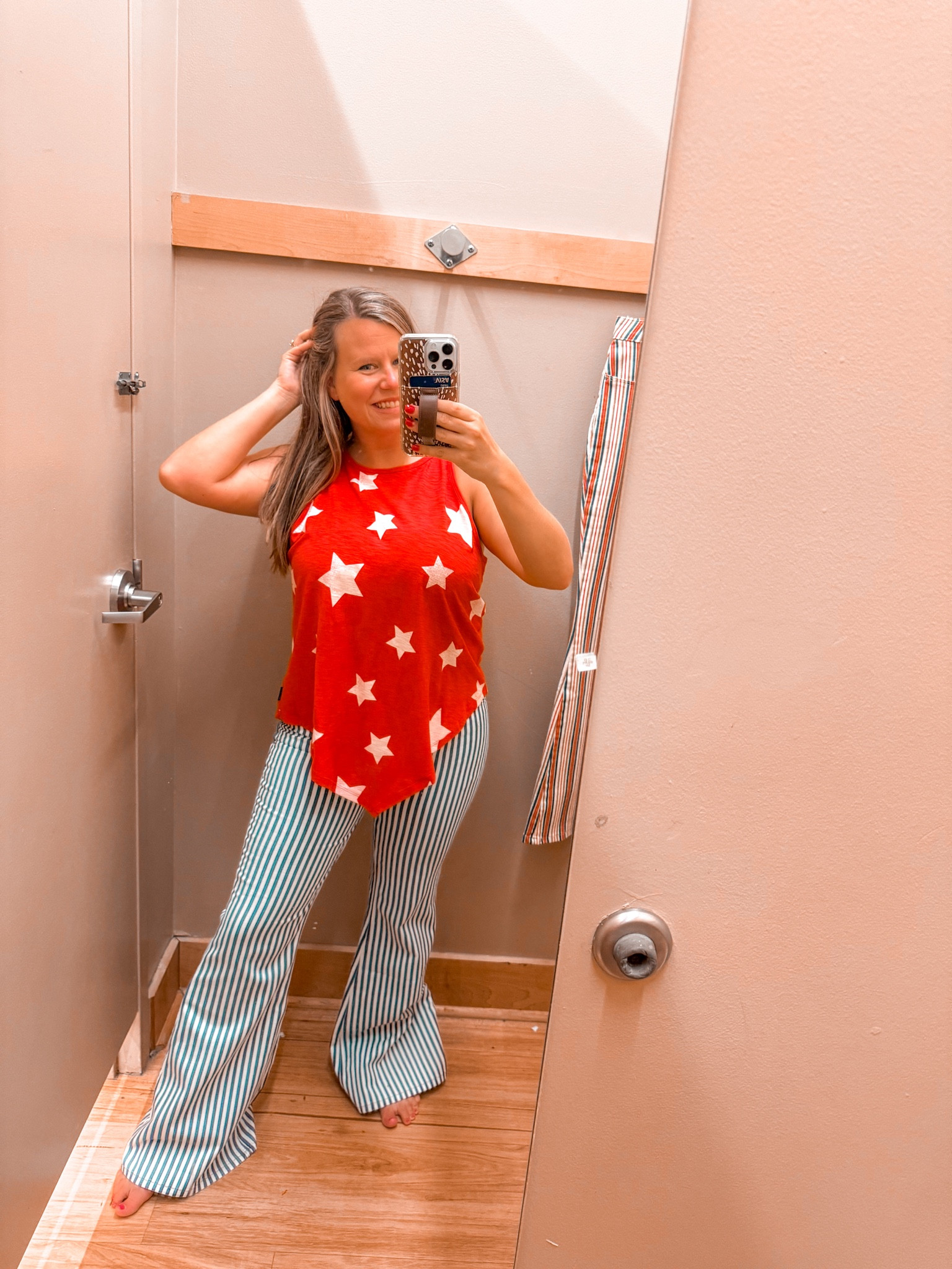 Western Outfit | Country Concert Outfit | Patriotic Outfit 
How fun are these pants paired with this tank! 


#LTKStyleTip