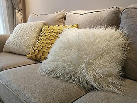 Knit Decorative Throw Pillow Cover Sweater Square Warm Cushion Cover for Couch, Bed, Home Accent ... | Amazon (US)