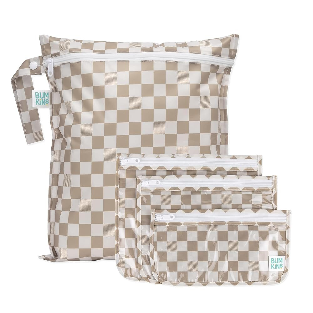Bumkins Waterproof Wet Bag and Packing Pouches, TSA Airline Compliant, Pack for Baby, Travel, Swi... | Amazon (US)