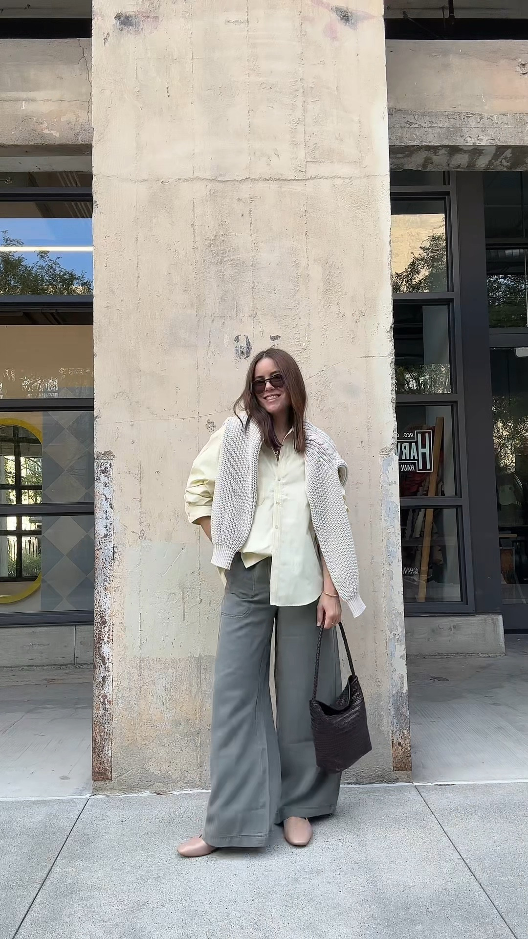 Chic comfy spring workwear outfit idea 💛 top S, pants XS petite 

#LTKWorkwear #LTKgrwm #LTKootd