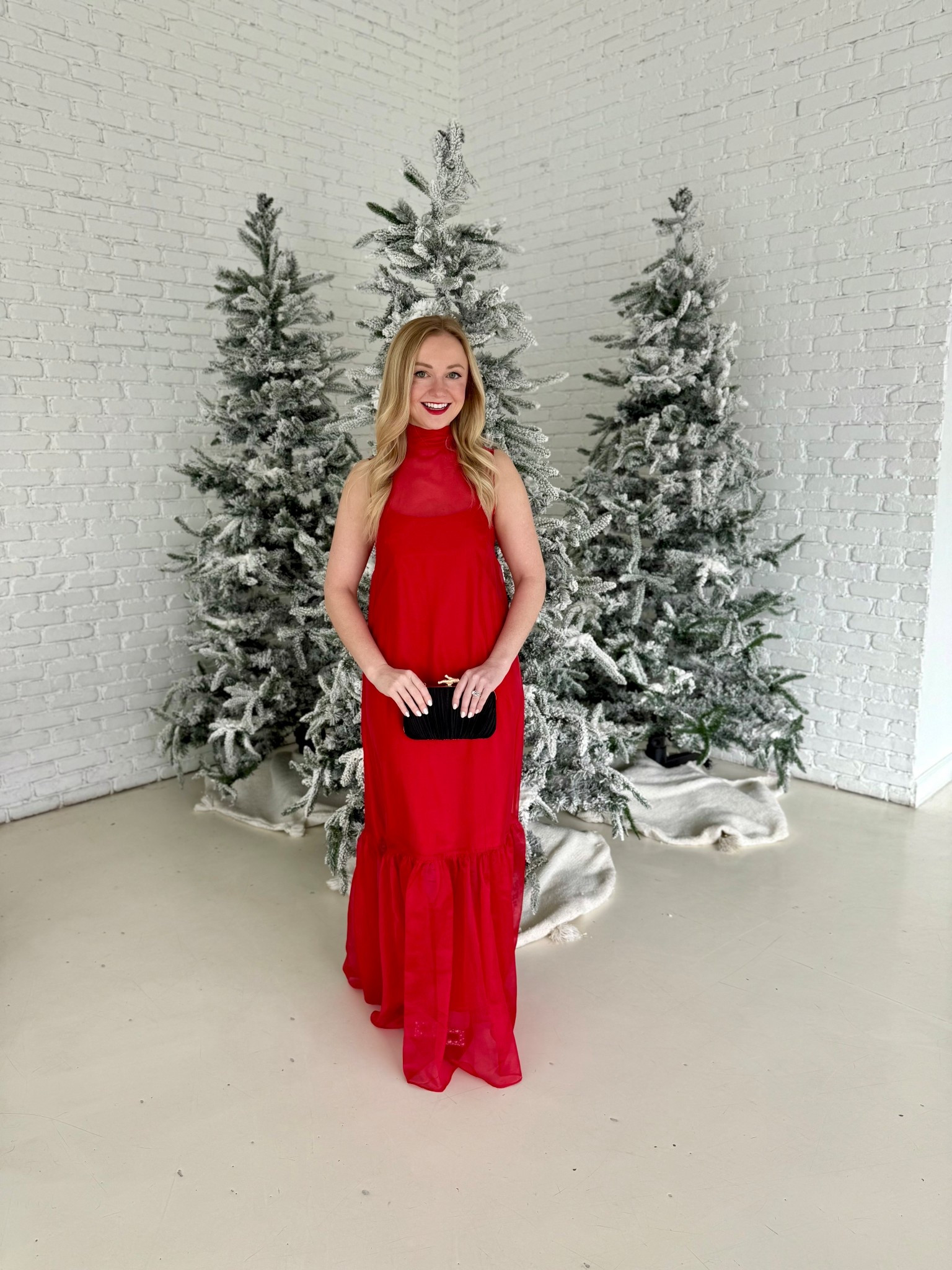 This dress is so stunning for a formal holiday party, or winter wedding! Wearing a 0 *it IS long for petites 

#LTKSeasonal #LTKWedding #LTKHoliday
