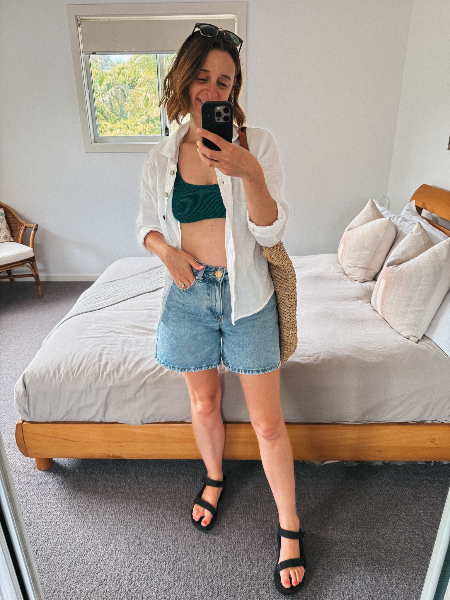 Swimwear - You Swim (old colour) 
Shirts - Ceres Life (last season) wearing my usual size 8 
Tevas - tts 

#LTKaustralia #LTKsummer #LTKFashionMonth