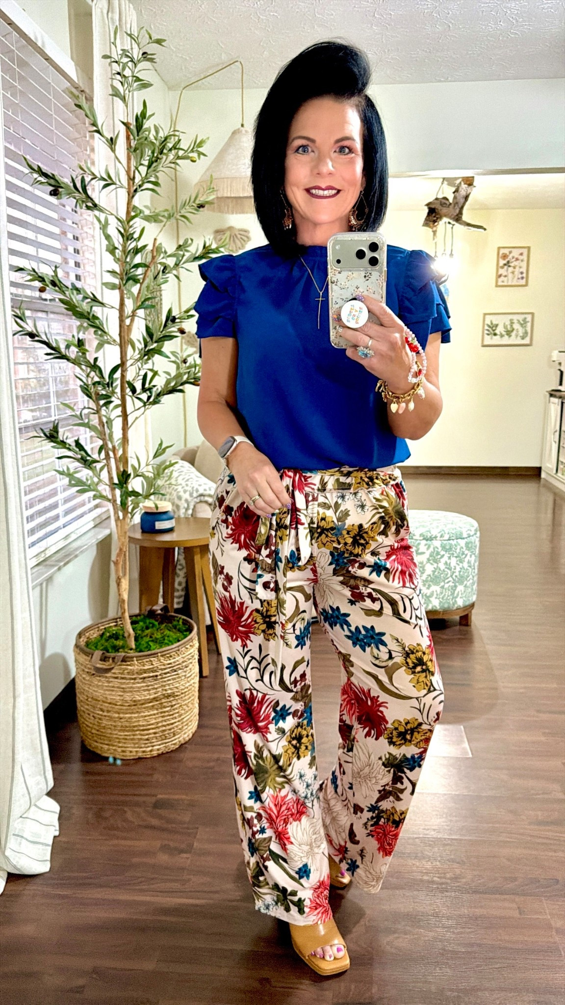 spring outfits 2026

KIRUNDO Blouses for Women Dressy Casual 2026 Spring Summer Ruffle Short Sleeve Mock Neck Work Shirts Tops Fashion Clothing
Size small TTS

ECOWISH Wide Leg Pants for Women Summer 2026 Palazzo Tropical Floral Casual High Waist Flared Trousers with Pockets
Size Small TTS

Trish Lucia Womens Platform Chunky Heels Mules Square Open Toe High Heeled Sandals Slip On Slides Dress Shoes

Look for less to the Miranda Frye 
14K Gold Plated Long Hammered Cross Necklace for Women Religious Faith Jewelry Christian Gift

#LTKootd #LTKOver40 #LTKWorkwear