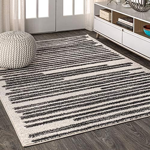 JONATHAN Y MOH207A-8 Khalil Modern Berber Stripe Indoor Farmhouse Area Rug Bohemian Minimalistic ... | Amazon (US)