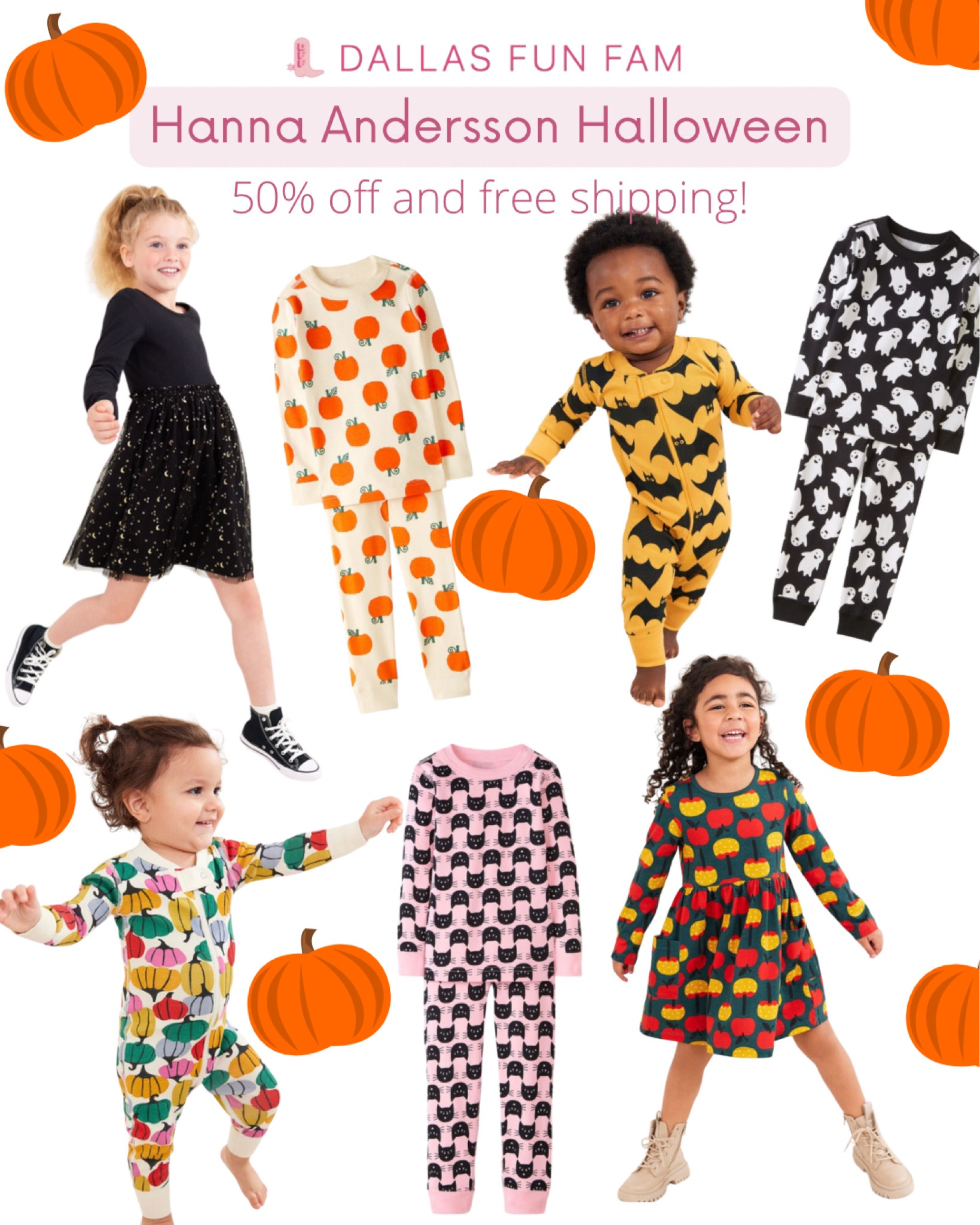 Hanna Andersson Halloween sale! 50% off Halloween and fall plus free shipping on all orders. Matching Halloween pajamas for toddlers, babies, kids, and adults! Plus girls dresses, Halloween costumes, and shirts. Sweet and spooky styles!

Matching family pajamas, Halloween pajamas, costumes, dresses, toddler girl boy baby girl boy adult sets, pumpkins, ghosts, black cats, candy apples, tutu tulle dress, bats, play clothes, holiday clothes, fall clothes, fair clothes. Happy hannas 


#LTKHalloween #LTKsalealert #LTKkids