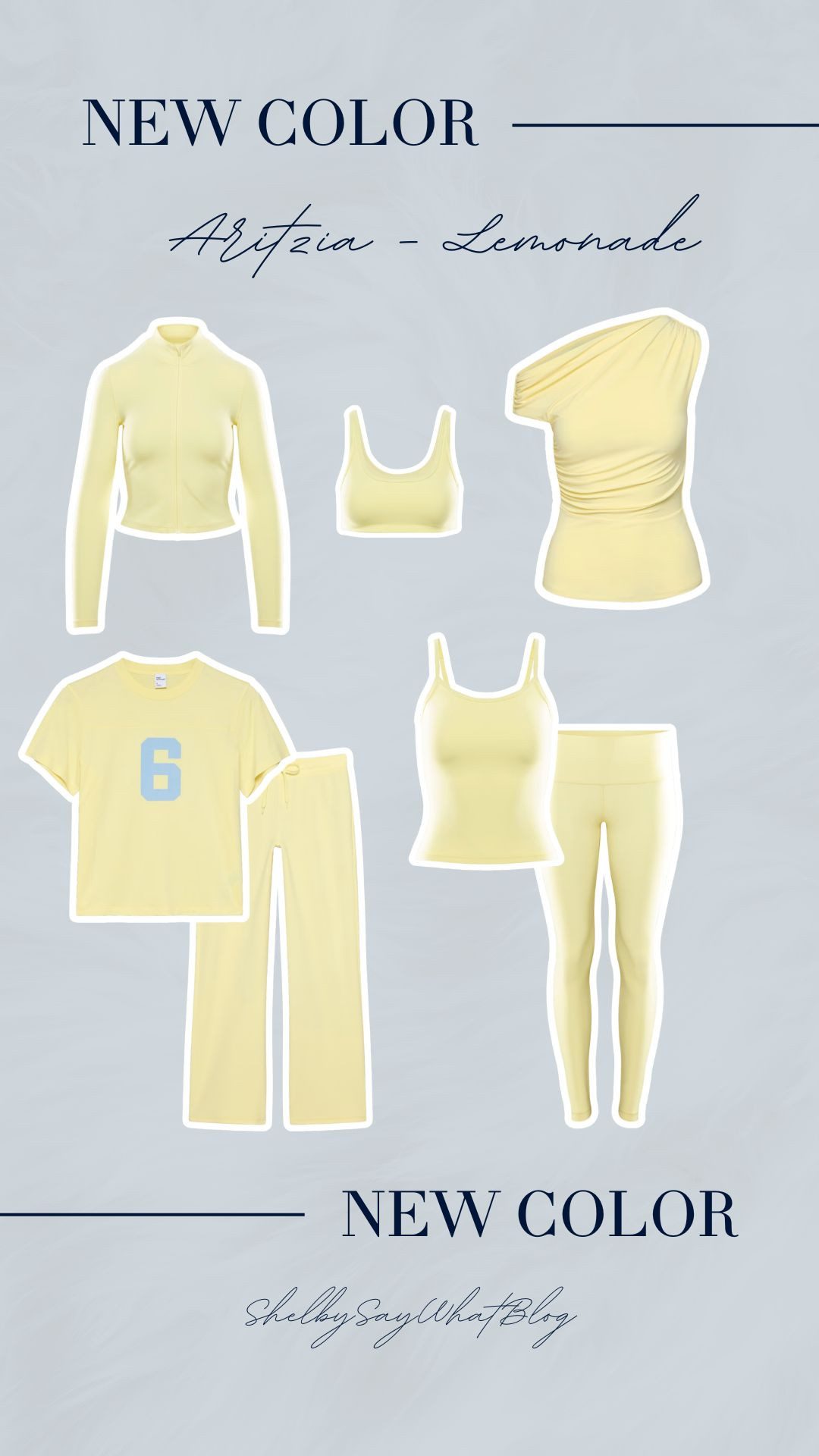 What I bought from Aritzia's new Lemonade color drop! We all know how much I love a good butter yellow!! 💛 Size 10 | M/L | 5'4" 

 #LTKootd #LTKfitnessgoals #LTKActive