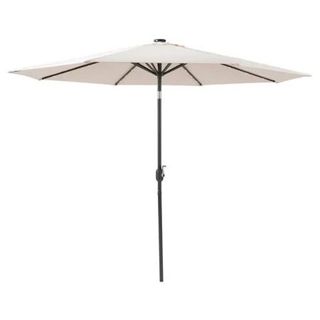 CorLiving Beige Fabric LED Light Patio Umbrella | Walmart (US)