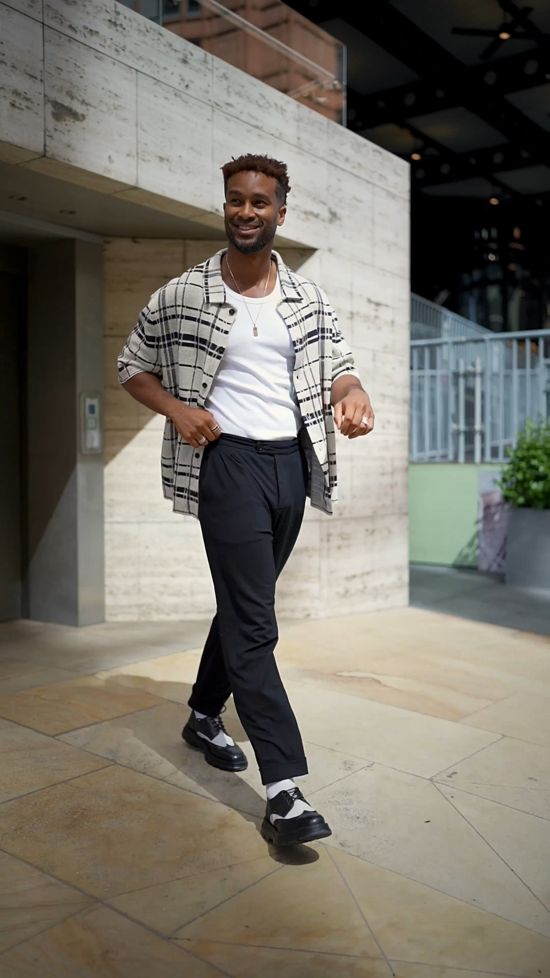 Black and white outfit, monochrome, street style, Cos shirt, All saints trouser, black and white brogue shoes, transitional style, street style, men’s autumn fashion 

#LTKstyletip #LTKSeasonal #LTKeurope