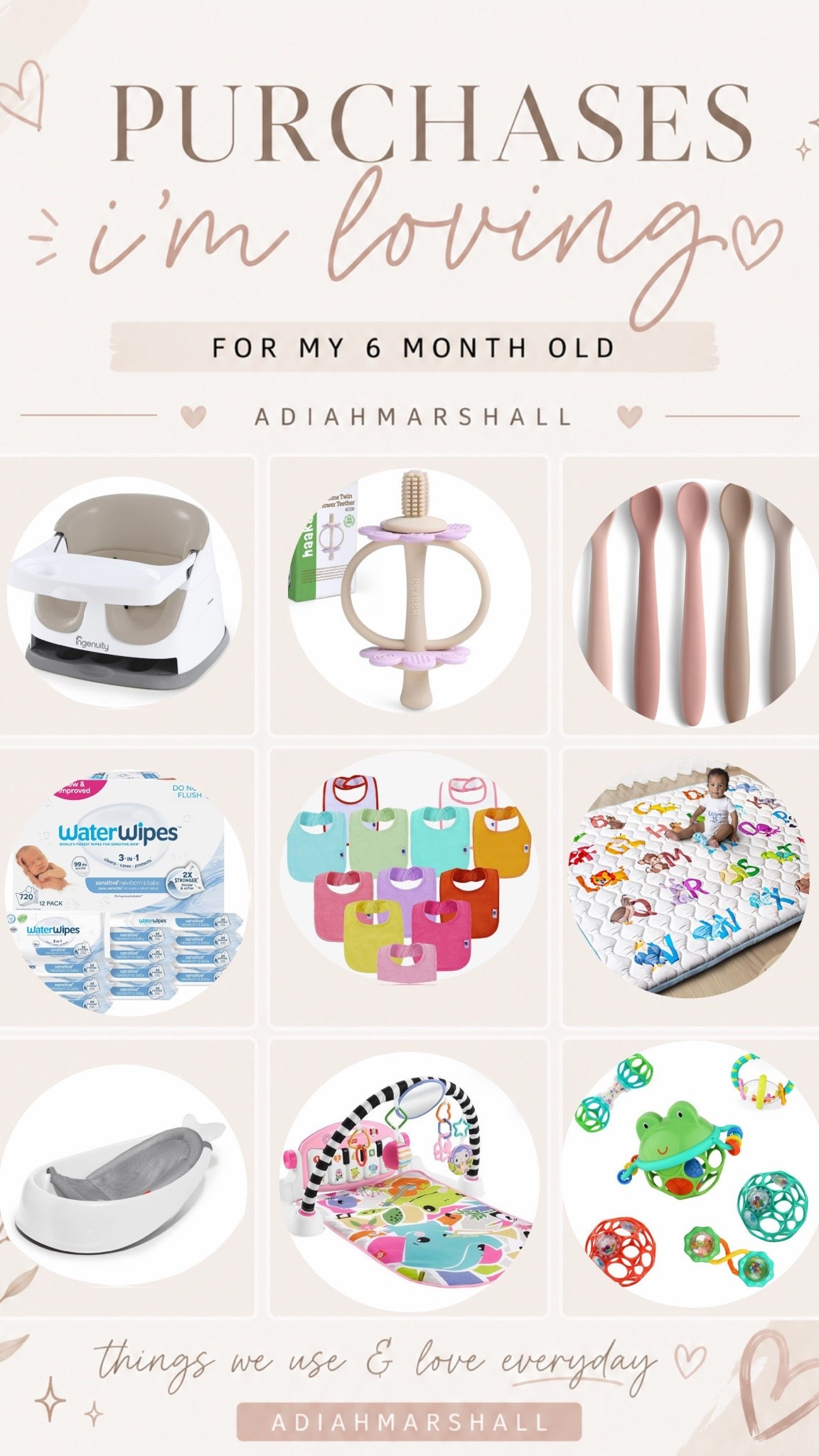The baby items we're reaching for every single day lately 🤍
Sharing some of our favorite purchases for life with a 6 month old—from feeding essentials to playtime favorites and everything in between.
Everything is linked on my LTK ✨
#LTKBaby #BabyFavorites #MomLife #AmazonFinds #BabyMustHaves #6MonthOld #NewMomFavorites